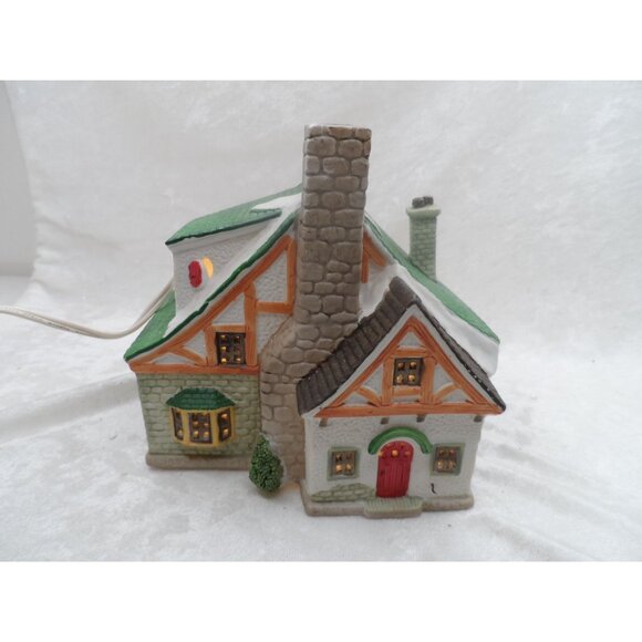Dickensvale Porcelain Lighted House 1993 Lemax With 6' Cord & Switch - Picture 4 of 12